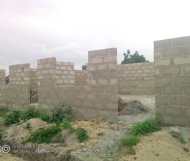 Casa accoglienza di Winneba 13 I muri della casa accoglienza in fase di costruzione